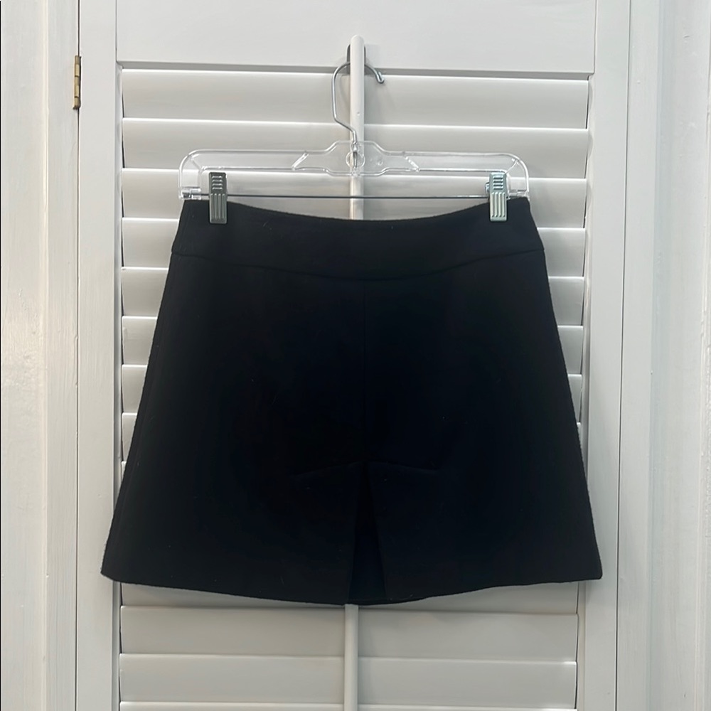 Rachel Zoe Black Wool Skirt